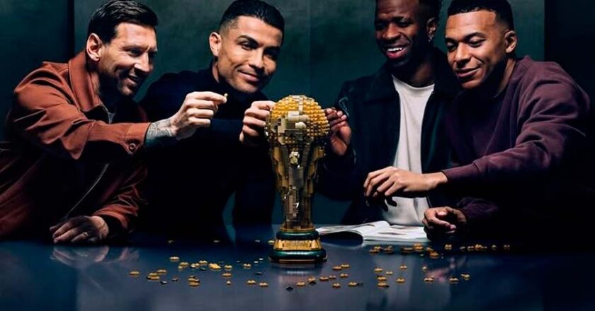 Messi, Cristiano, Mbappé y Vinícius protagonizan comercial de Lego rumbo al Mundial 2026