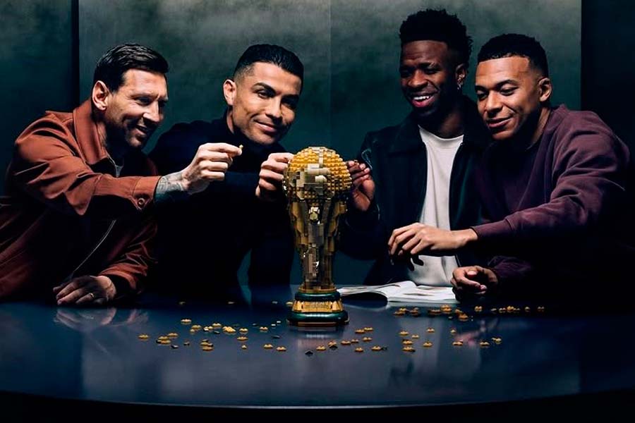 Messi, Cristiano, Mbappé y Vinícius protagonizan comercial de Lego rumbo al Mundial 2026